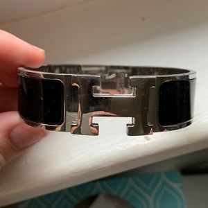 Authentic Hermes Clic Calc H Bracelet Black